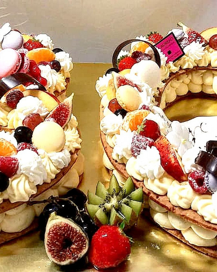 Number et letter cake (18 pers minimum, 72h de délai minimum)