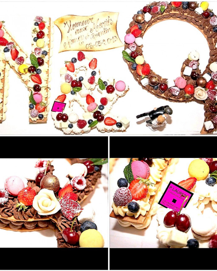 Number et letter cake (18 pers minimum, 72h de délai minimum)