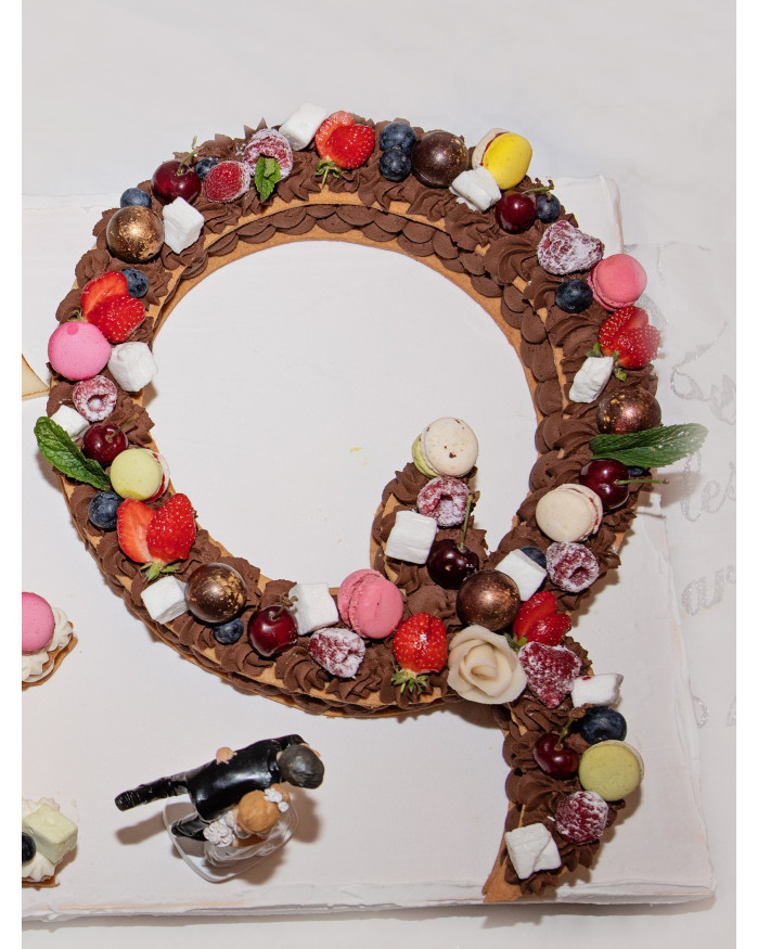 Number cake - chiffre 1 à 9  (18 pers minimum, 72h de délai minimum)