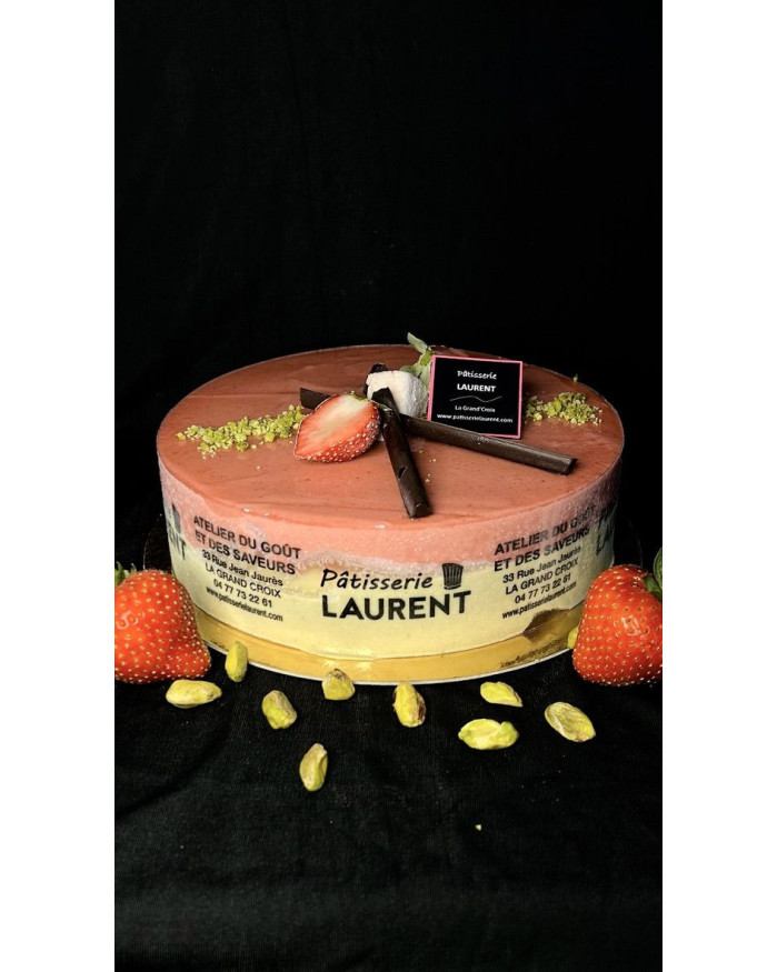 //Entremets Glacé Rouge Pistache 8/10 Pers.