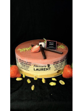 //Entremets Glacé Rouge Pistache 8/10 Pers.