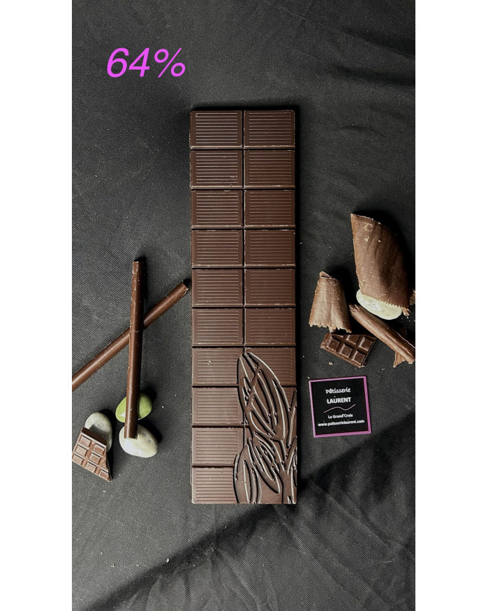 Tablette de chocolat Noir 64% - Assemblage Maison