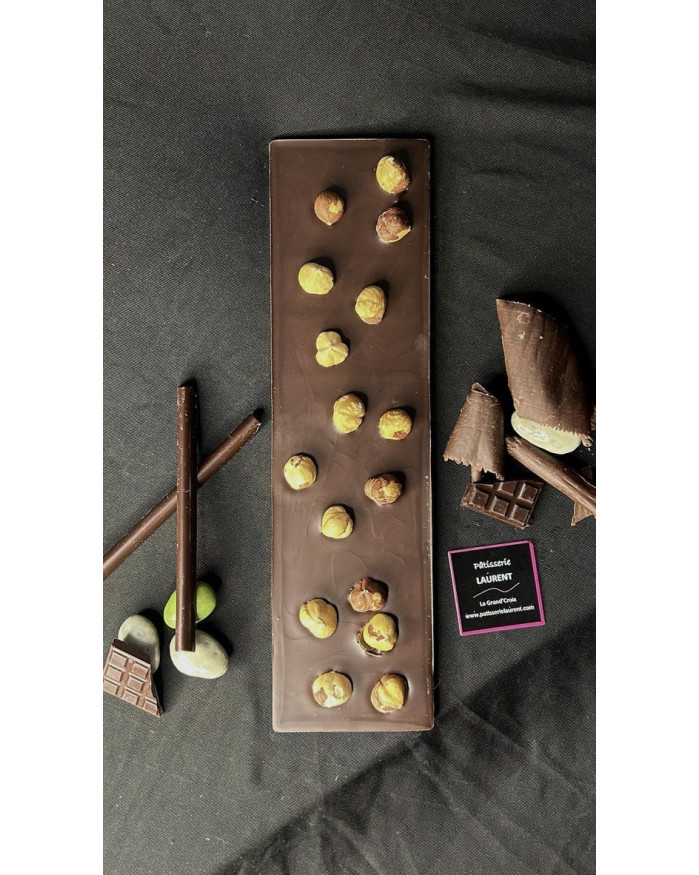 Tablette de chocolat Noir 64% - Noisettes
