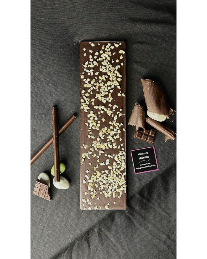 Tablette de chocolat Noir 64% - Amandes