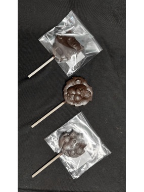 Sucette au chocolat  noir
