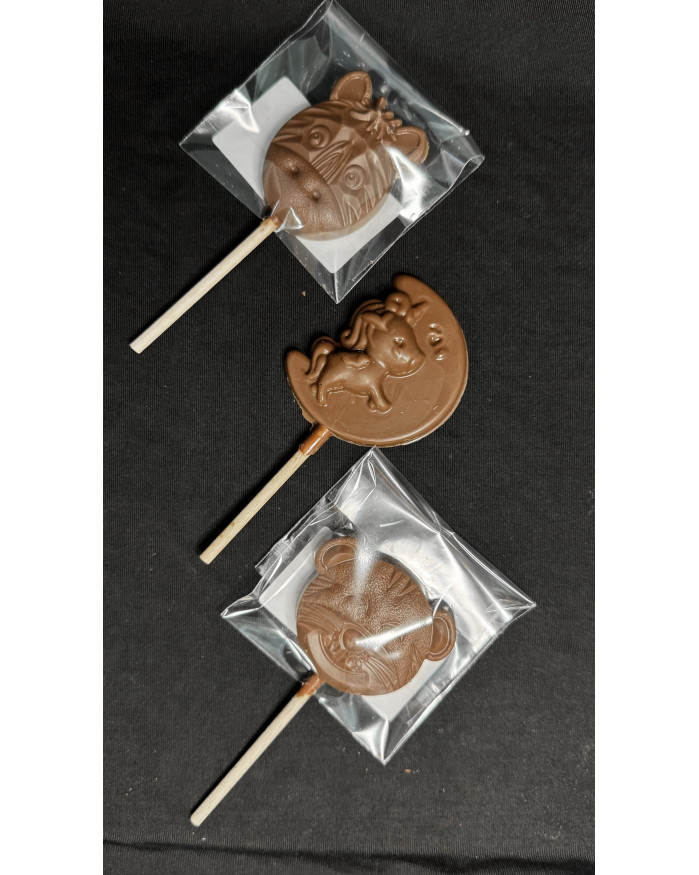Sucette au chocolat  lait 