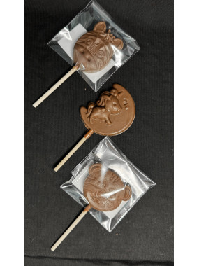 Sucette au chocolat  lait 