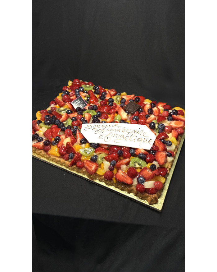 /PLAQUE TARTE FRUITS ASSORTIS  16 parts