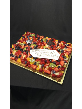 /PLAQUE TARTE FRUITS ASSORTIS  16 parts