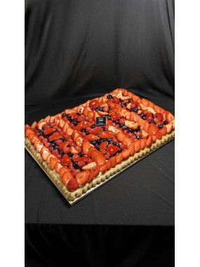 /PLAQUE TARTE FRUITS ROUGES 24 parts