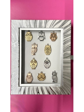 Collections de fèves Hiboux -AVEC COFFRET
