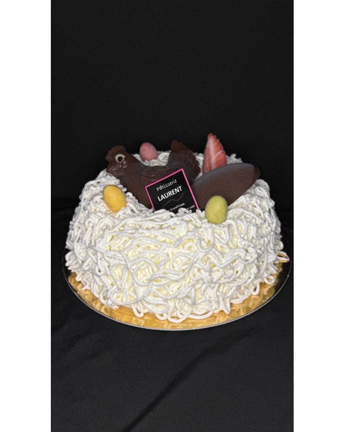 //Nid de Pâques Glacé Vanille 4/6 Pers.