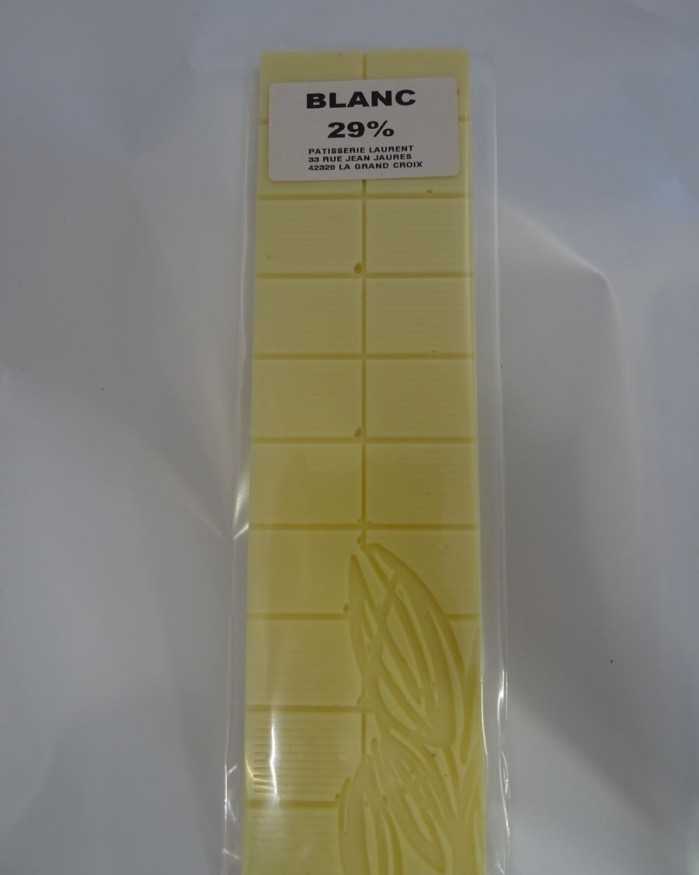 Tablette de chocolat blanc 29%