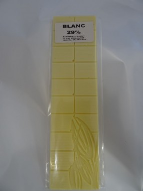 Tablette de chocolat blanc 29%