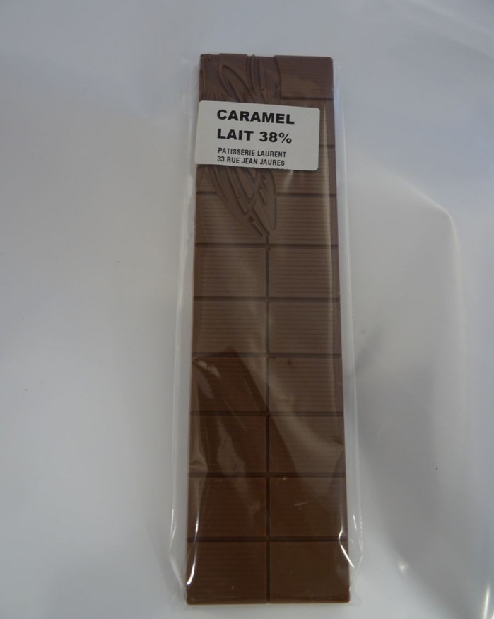 Tablette de chocolat LAIT caramel 38%