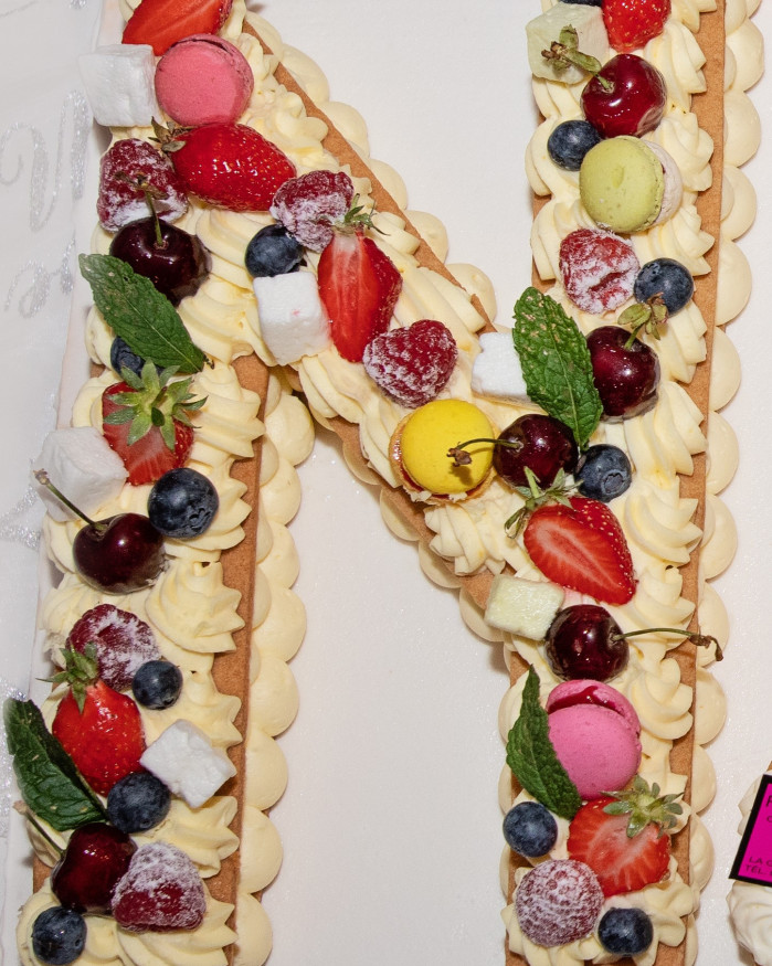 Number et letter cake (18 pers minimum, 72h de délai minimum)