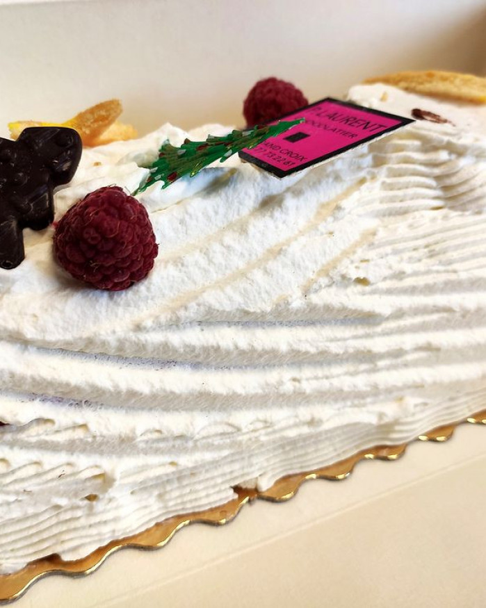 *Bûche glacée 04 vanille framboise 